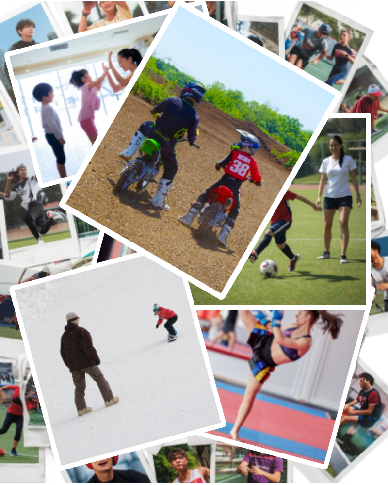 スポーツを楽しむ人のイメージ